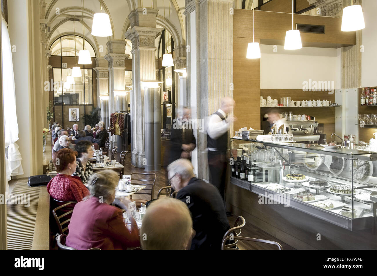 Staatsoper Cafe, Österreich, Wien Stockfoto