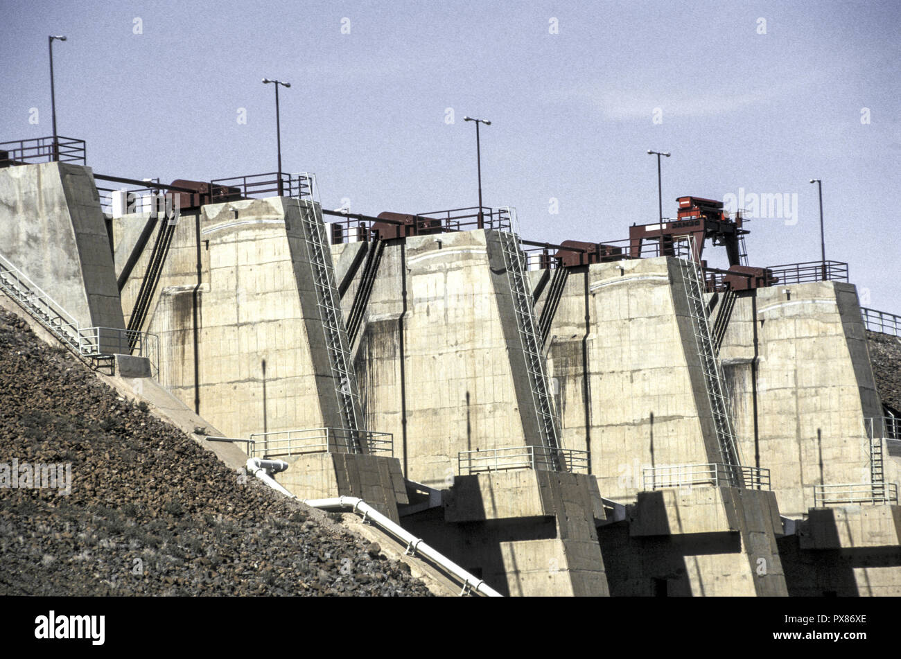 Dam, Namibia, otjozondjupa Behälter Stockfoto