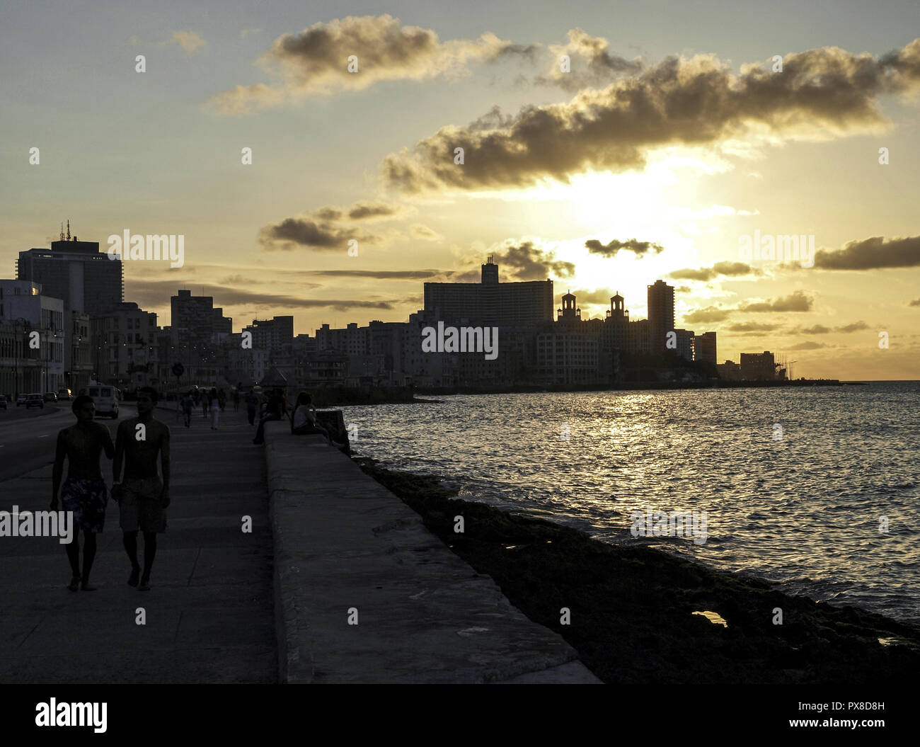 Havanna Vieja, Altstadt, Malecon, Kuba, Havanna Stockfoto
