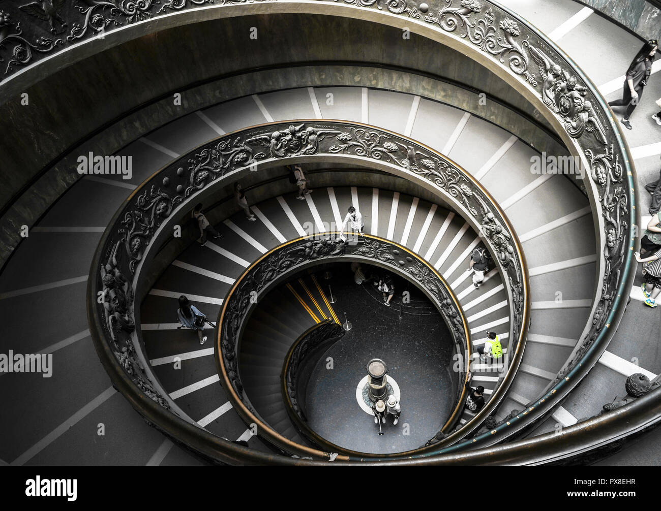 Die berühmten bramante Spindeltreppe in der Vatikanischen Museen Stockfoto