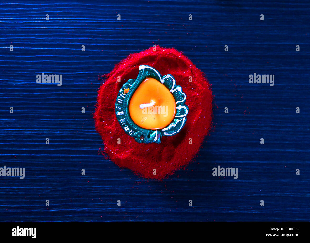 Diyas/Lampe für Diwali Feier eingerichtet Stockfoto