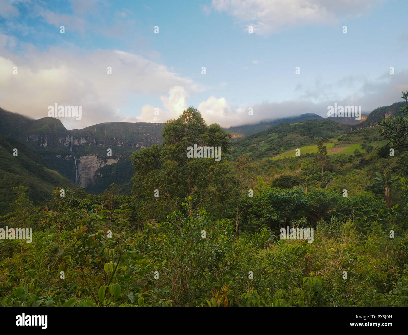 Gocta Wasserfall, Chachapoyas, Peru Stockfoto