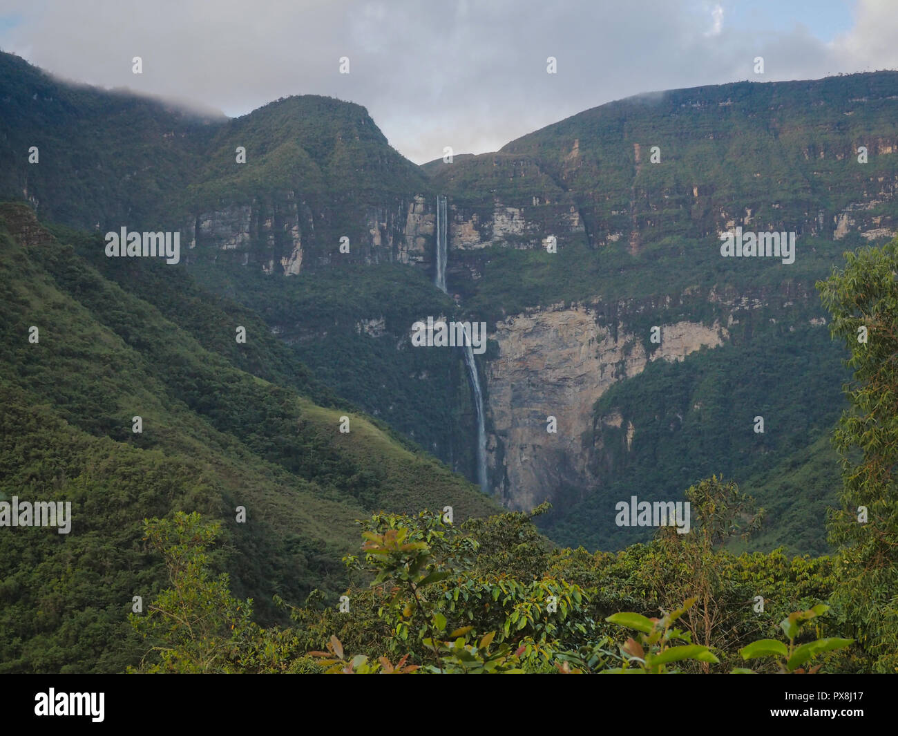Gocta Wasserfall, Chachapoyas, Peru Stockfoto