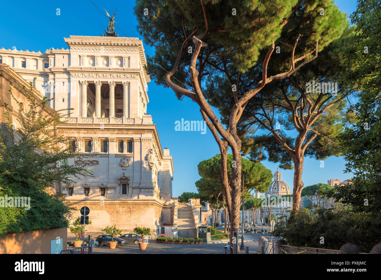 Straße in Rom, Itali Stockfoto
