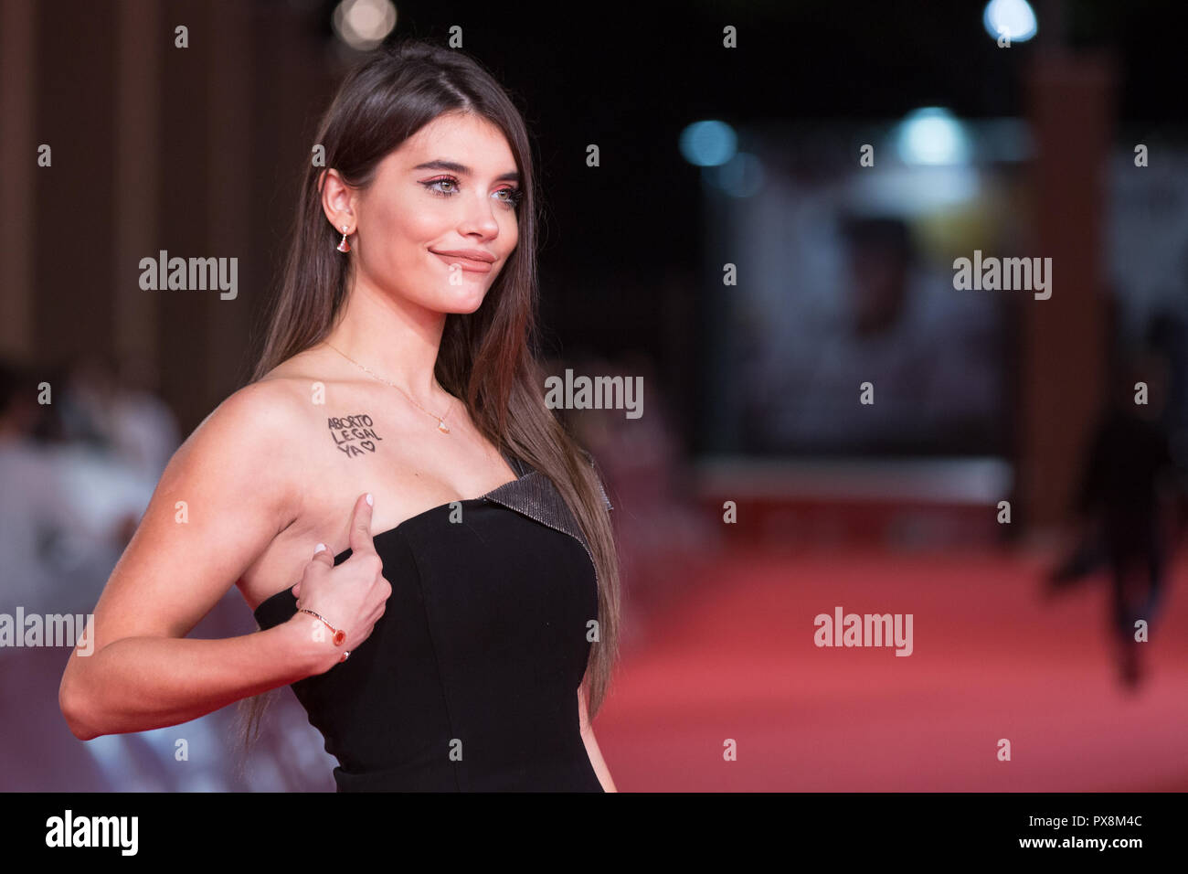Roma, Italien. Okt, 2018 19. Argentinische Schauspielerin Eva De Dominici roten Teppich des argentinischen Film angre Blanca (weiße Blutkörperchen) 'Credit: Matteo Nardone/Pacific Press/Alamy leben Nachrichten Stockfoto
