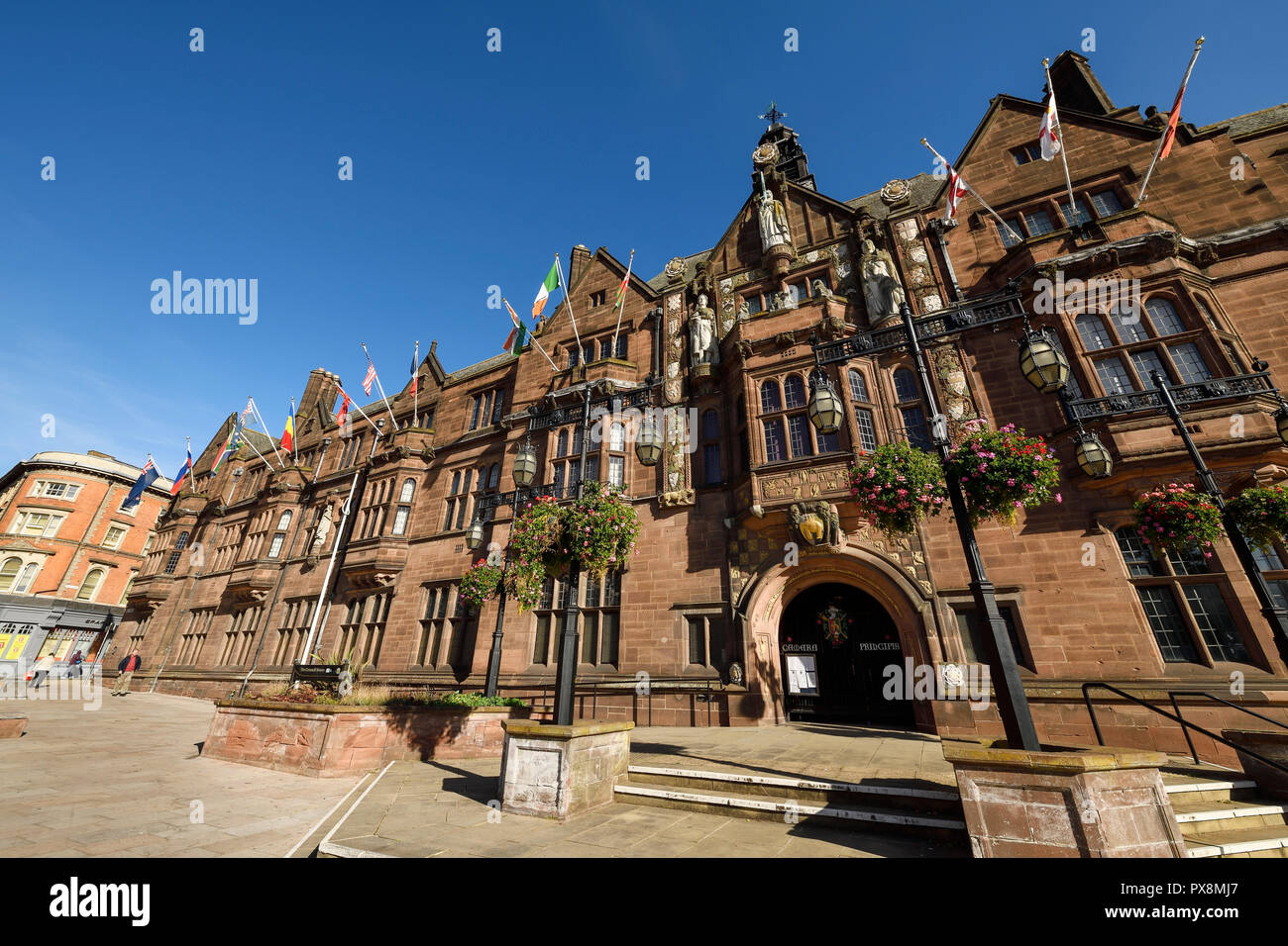 Die Fassade des Coventry City Rat Haus auf Earl Street im Stadtzentrum von Coventry UK Stockfoto