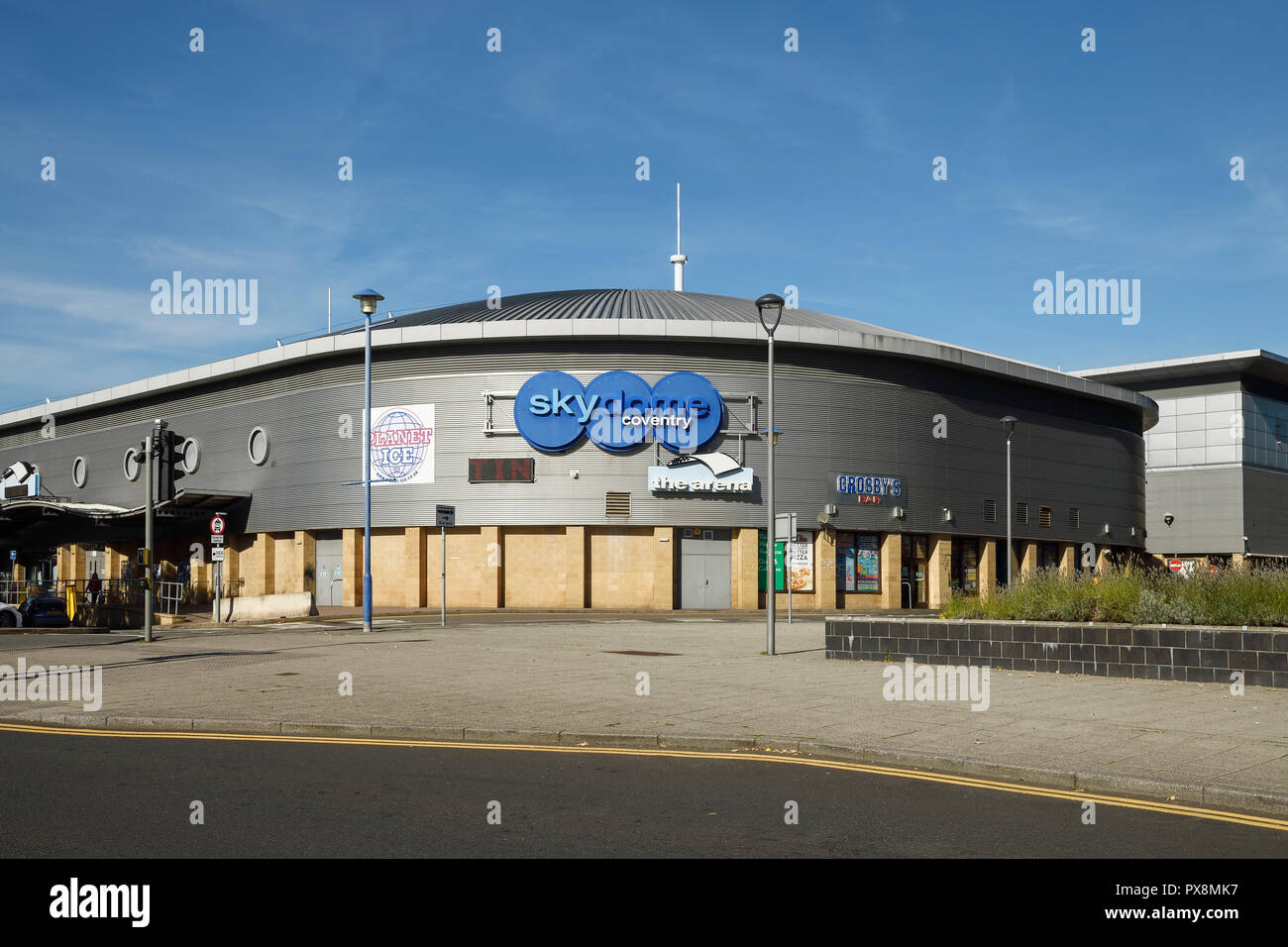 Die Außenseite des Skydome Coventry auf Croft Road in Coventry City Centre Großbritannien Stockfoto