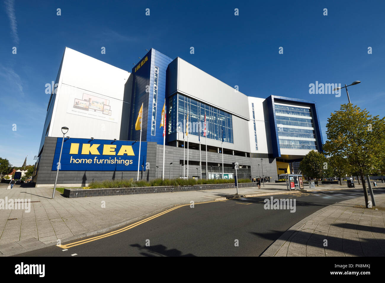 Äußere des IKEA Home Furnishings Store auf Croft Road in Coventry City Centre Großbritannien Stockfoto