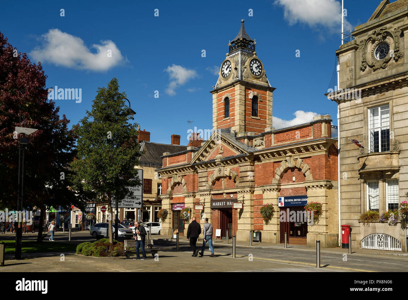 Die Halle Gebäude auf Earle Street im Stadtzentrum von Crewe UK Stockfoto