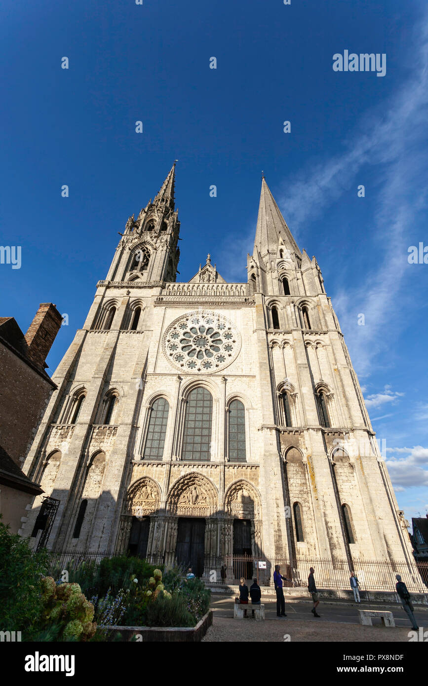 Chartres Cathedral Window Stockfotos Chartres Cathedral