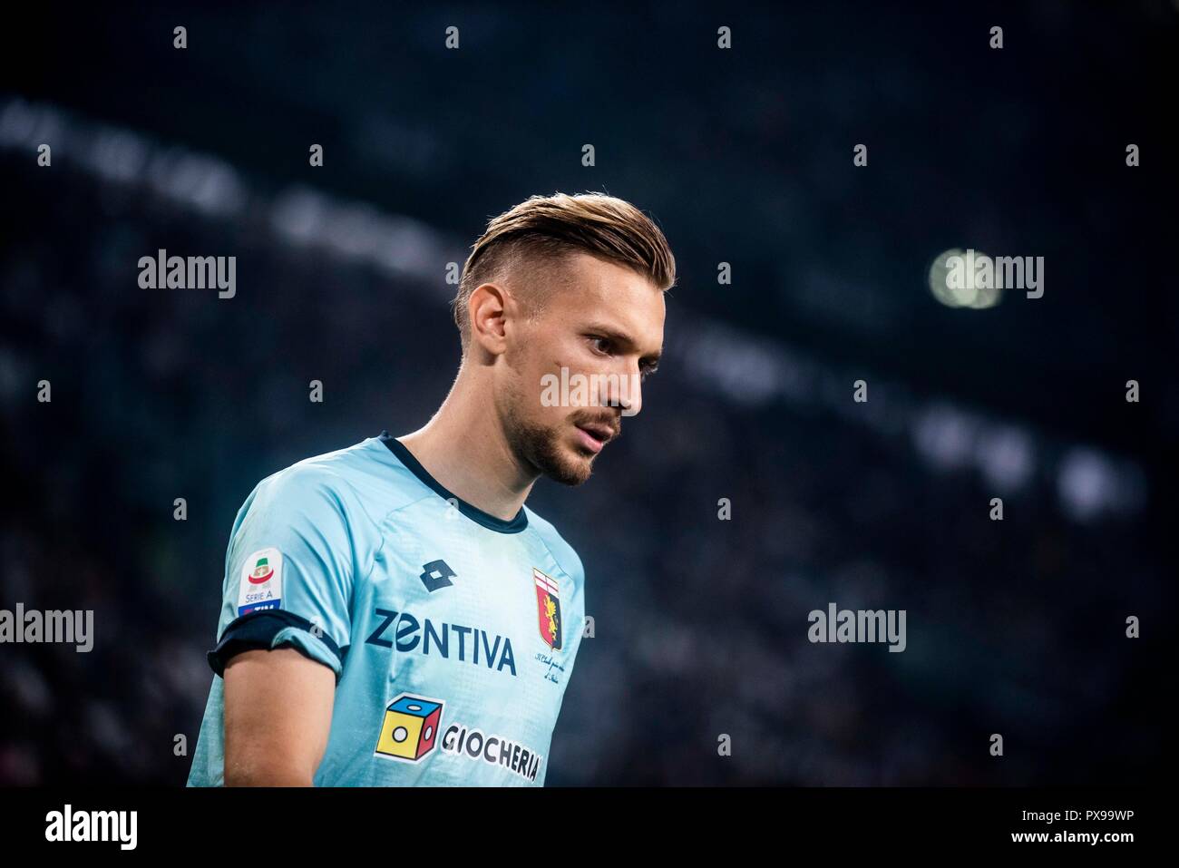 Ionut Radu von Genua in der Serie A zwischen Juventus Turin und Genua im Stadion von Juventus Turin, Turin, Italien am 20. Oktober 2018. Foto von Alberto in Castelgandolfo. Nur die redaktionelle Nutzung, eine Lizenz für die gewerbliche Nutzung erforderlich. Keine Verwendung in Wetten, Spiele oder einer einzelnen Verein/Liga/player Publikationen. Stockfoto