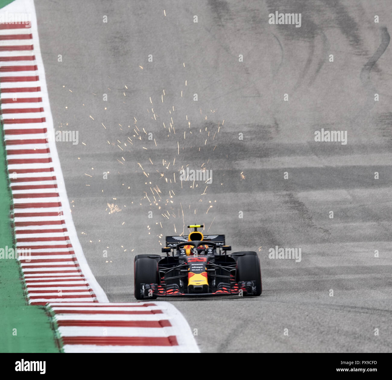 Austin, Texas, USA. Okt, 2018 20. 33 ''MAX VERSTAPPEN ''Austin Martin Red Bull Racing F1 Pirelli heiße Runden Credit: Hoss McBain/ZUMA Draht/Alamy leben Nachrichten Stockfoto