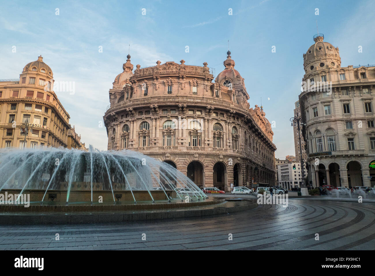 Piazza De Ferrari, Genua, Ligurien, Italien Stockfoto