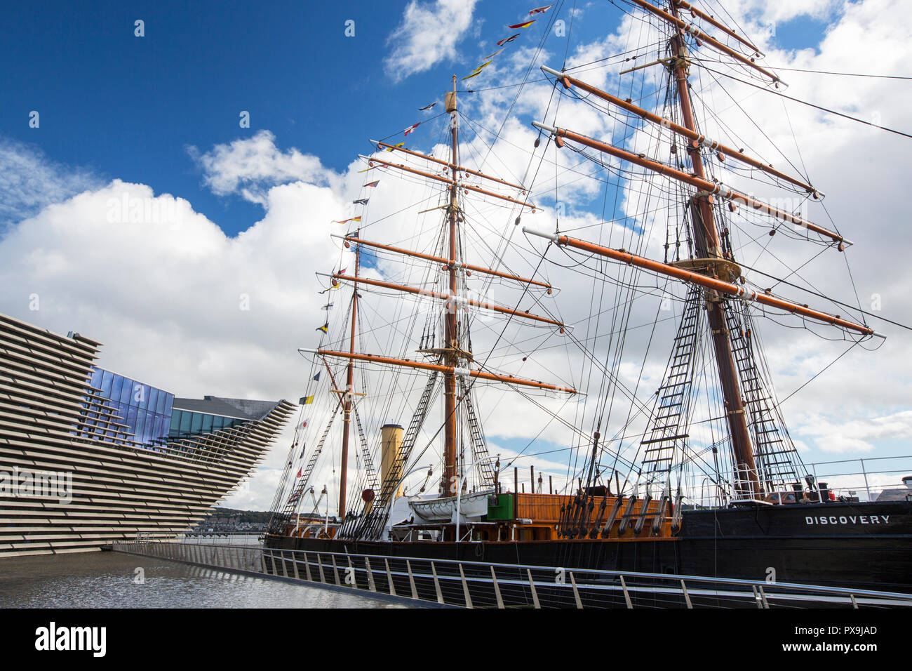 Der RSS-Erkennung, das erste Boot Scott und Shakleton in die Antarktis, in Dundee, Schottland, Großbritannien. Stockfoto