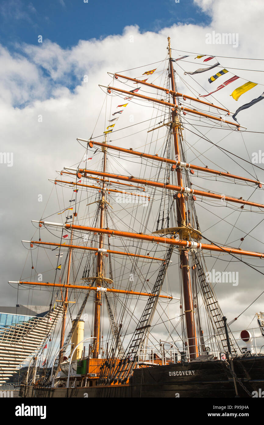 Der RSS-Erkennung, das erste Boot Scott und Shakleton in die Antarktis, in Dundee, Schottland, Großbritannien. Stockfoto