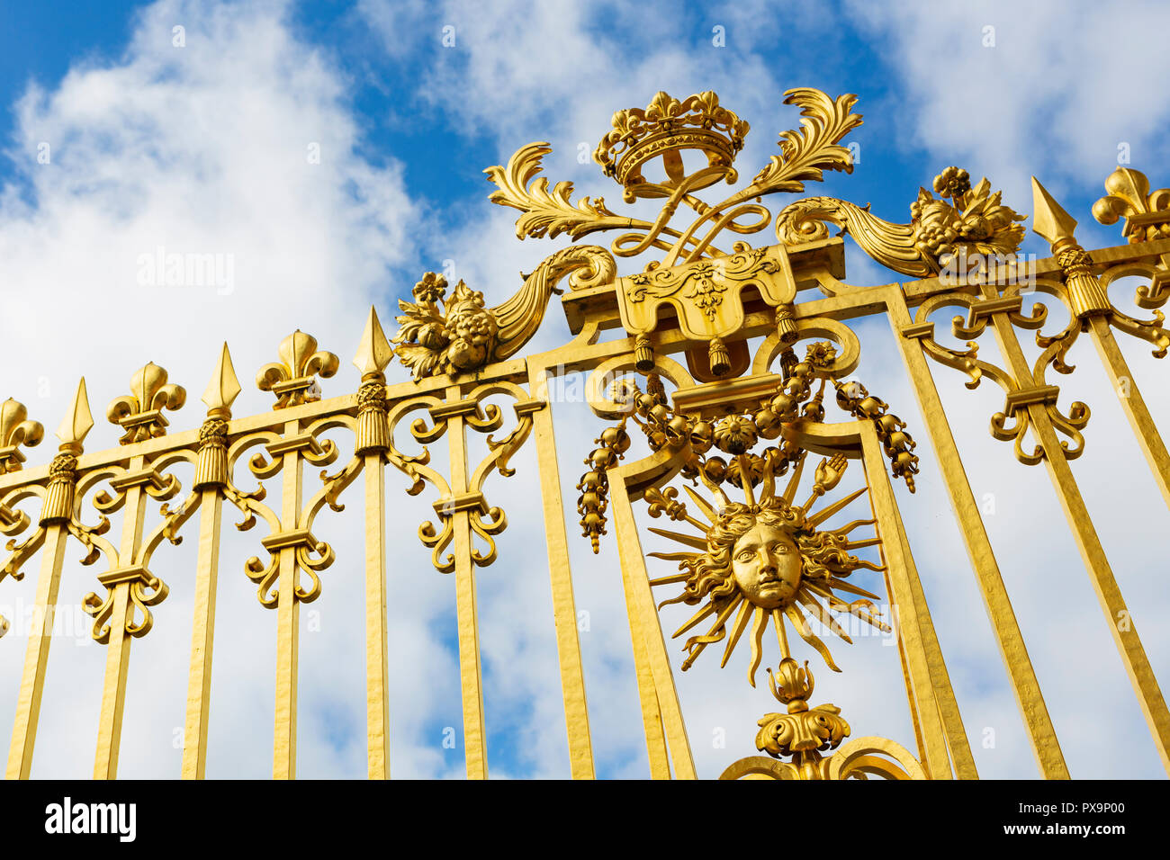 Das Schloss von Versailles war die wichtigste Royal von Frankreich von 1682 unter Louis XIV Wohnen bis zum Beginn der Französischen Revolution 1789. Stockfoto