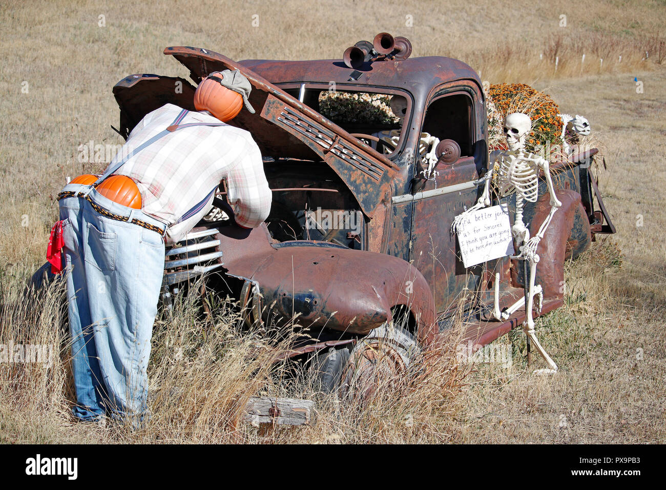 Halloween yard Kunst Stockfoto