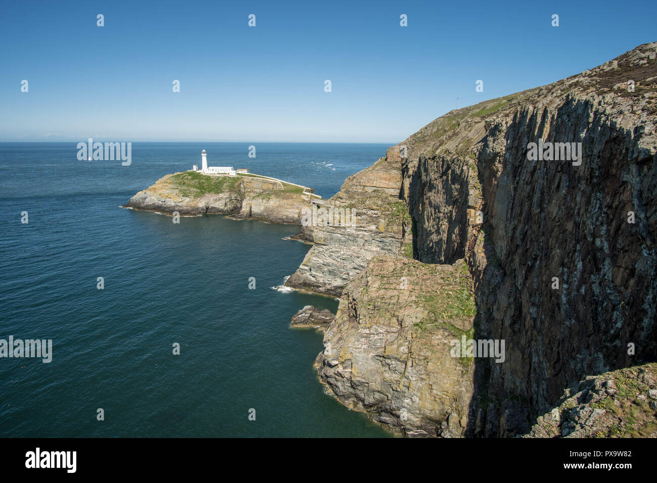 Südlich Leuchtturm Stapel Stockfoto