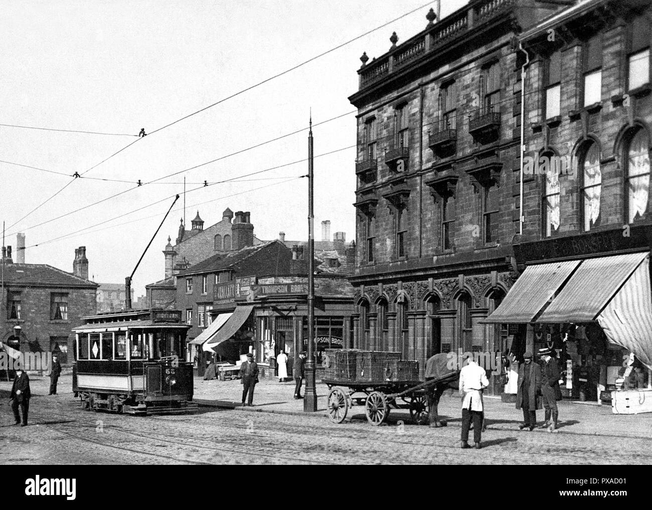 Heckmondwike frühen 1900er Jahren Stockfoto