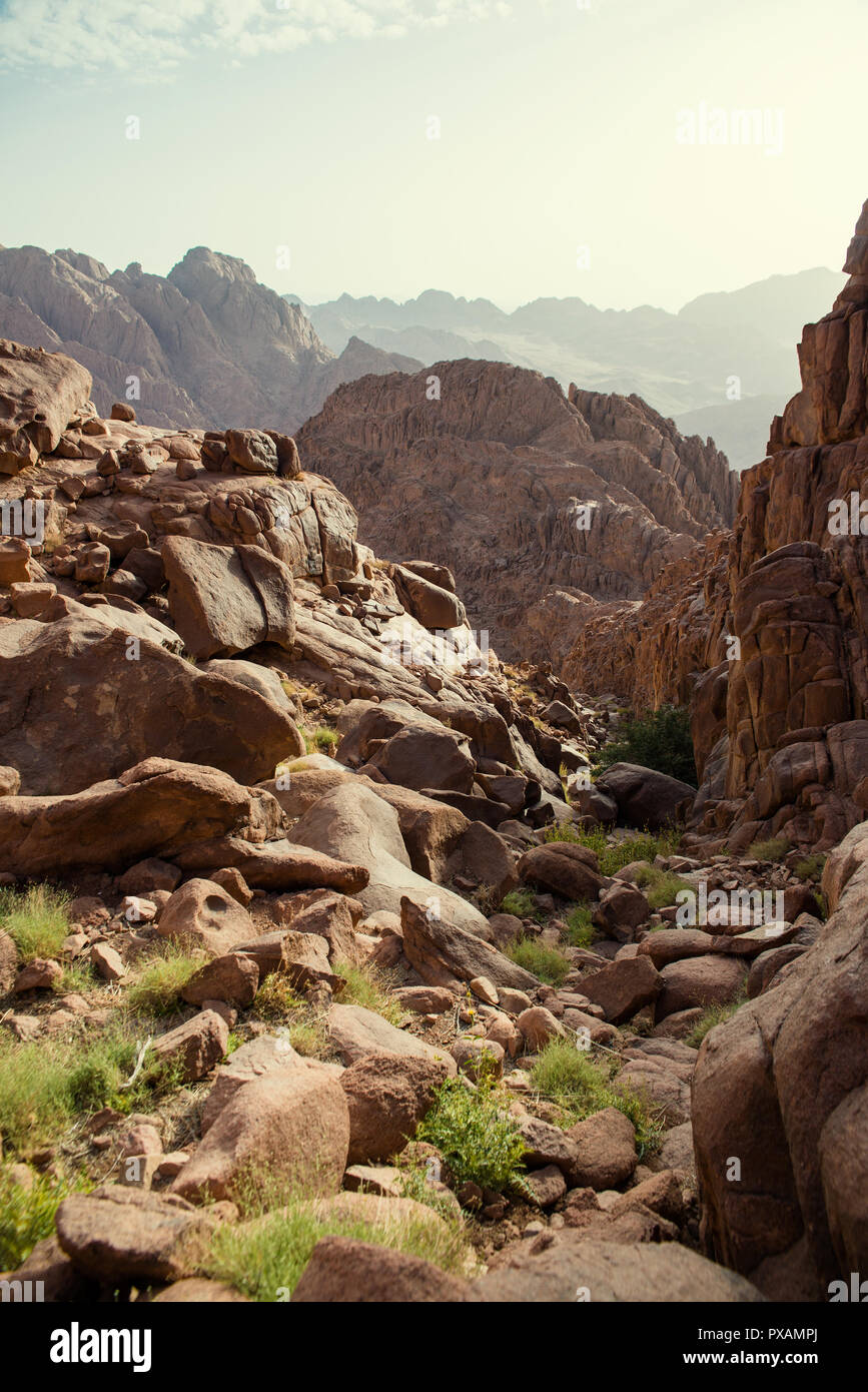 Berg Sinai in Ägypten Stockfoto