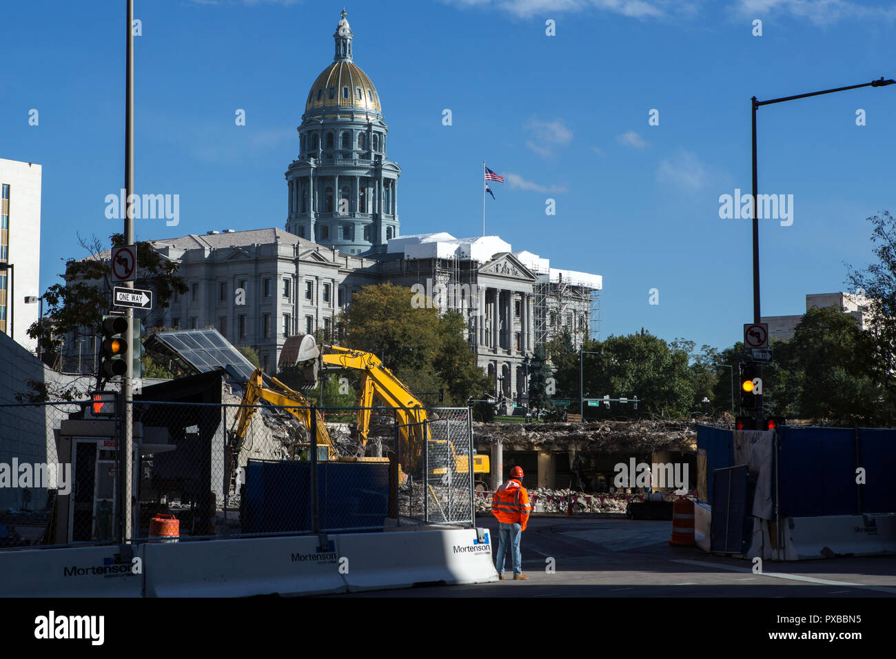 Das Colorado State Capitol in Denver, Colorado Stockfoto