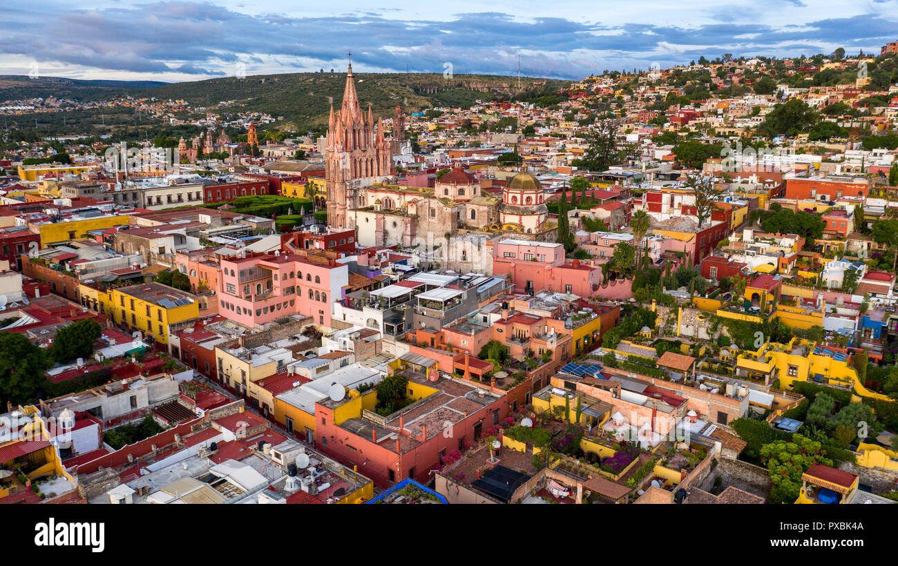 Parroquia de San Miguel Arcangel, San Miguel de Allende, Mexiko Stockfoto