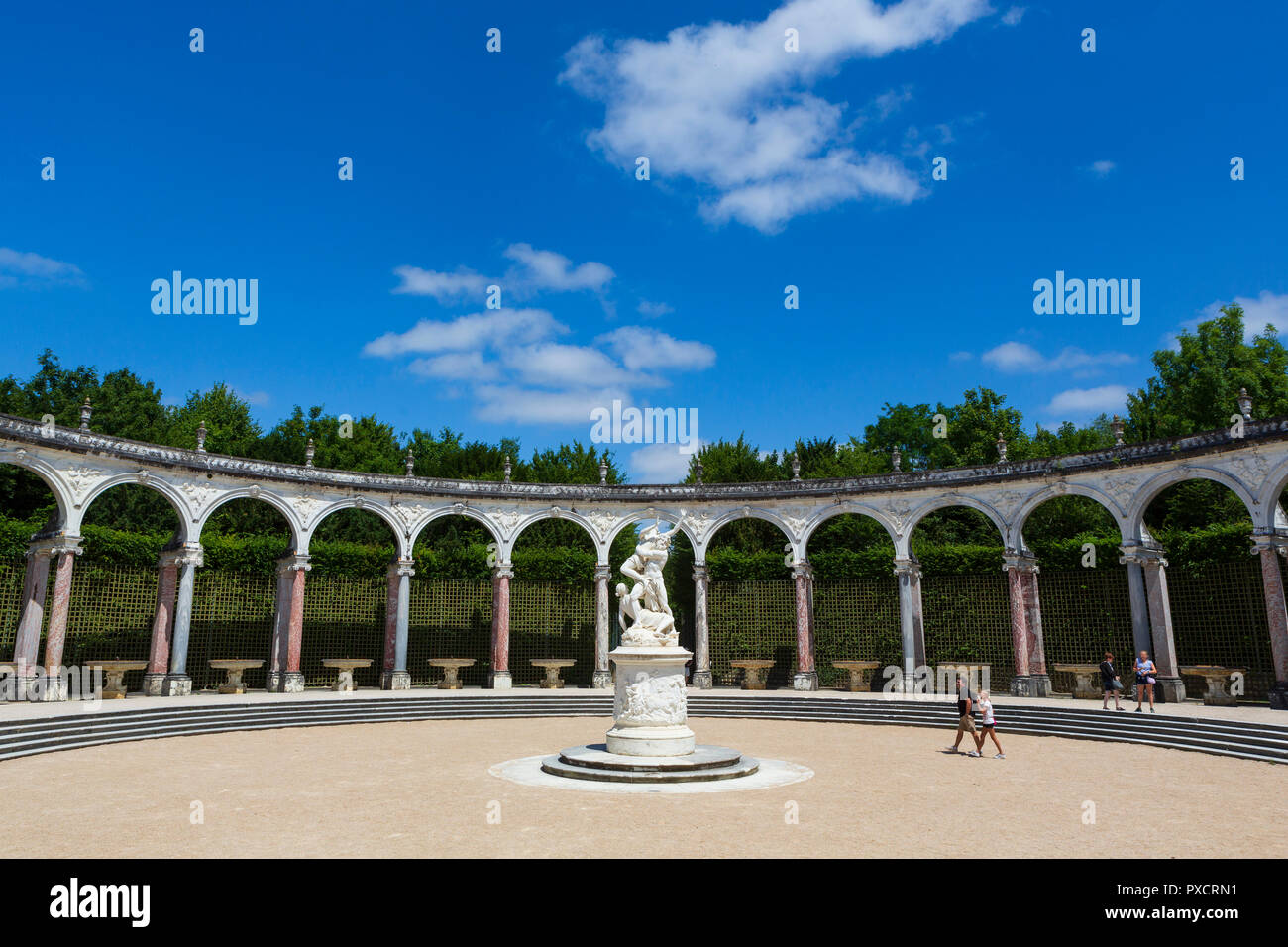 Das Schloss von Versailles war die wichtigste Royal von Frankreich von 1682 unter Louis XIV Wohnen bis zum Beginn der Französischen Revolution 1789. Stockfoto