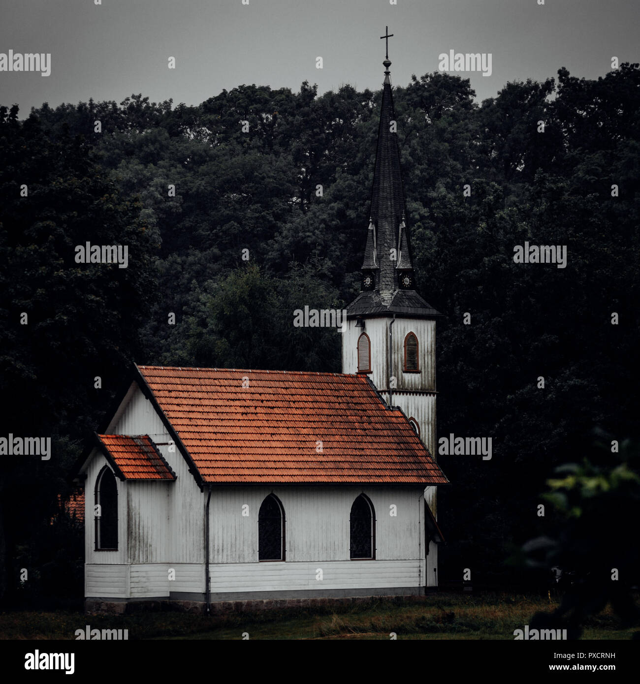 Deutschlands älteste Holzkirche im Harz Stockfoto