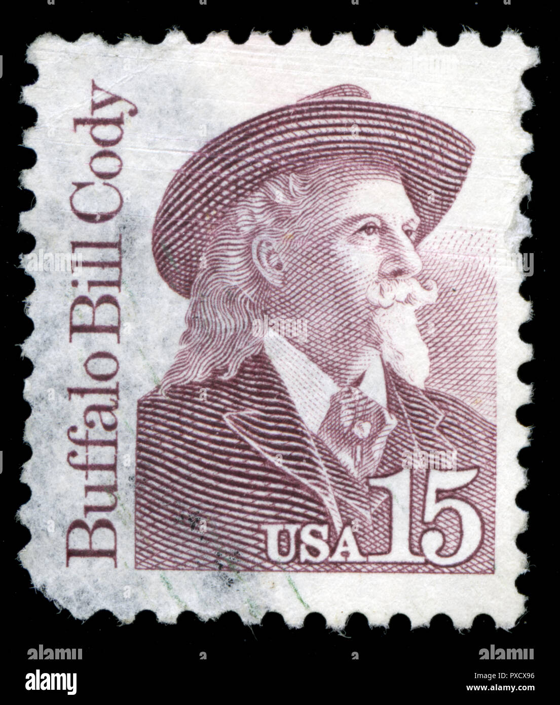 Poststempel Stempel aus Vereinigte Staaten von Amerika (USA) in der großen Amerikaner Serie in 1988 erteilt Stockfoto