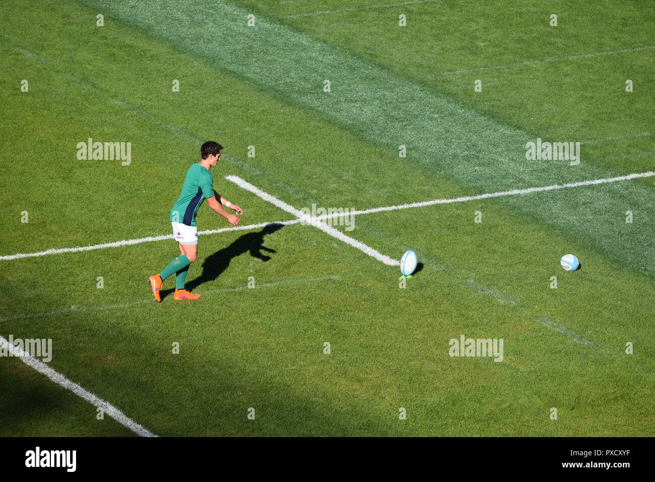 Joey Carberry Praktiken vor dem Irland v Neuseeland Match in Chicago, November 2016 Stockfoto