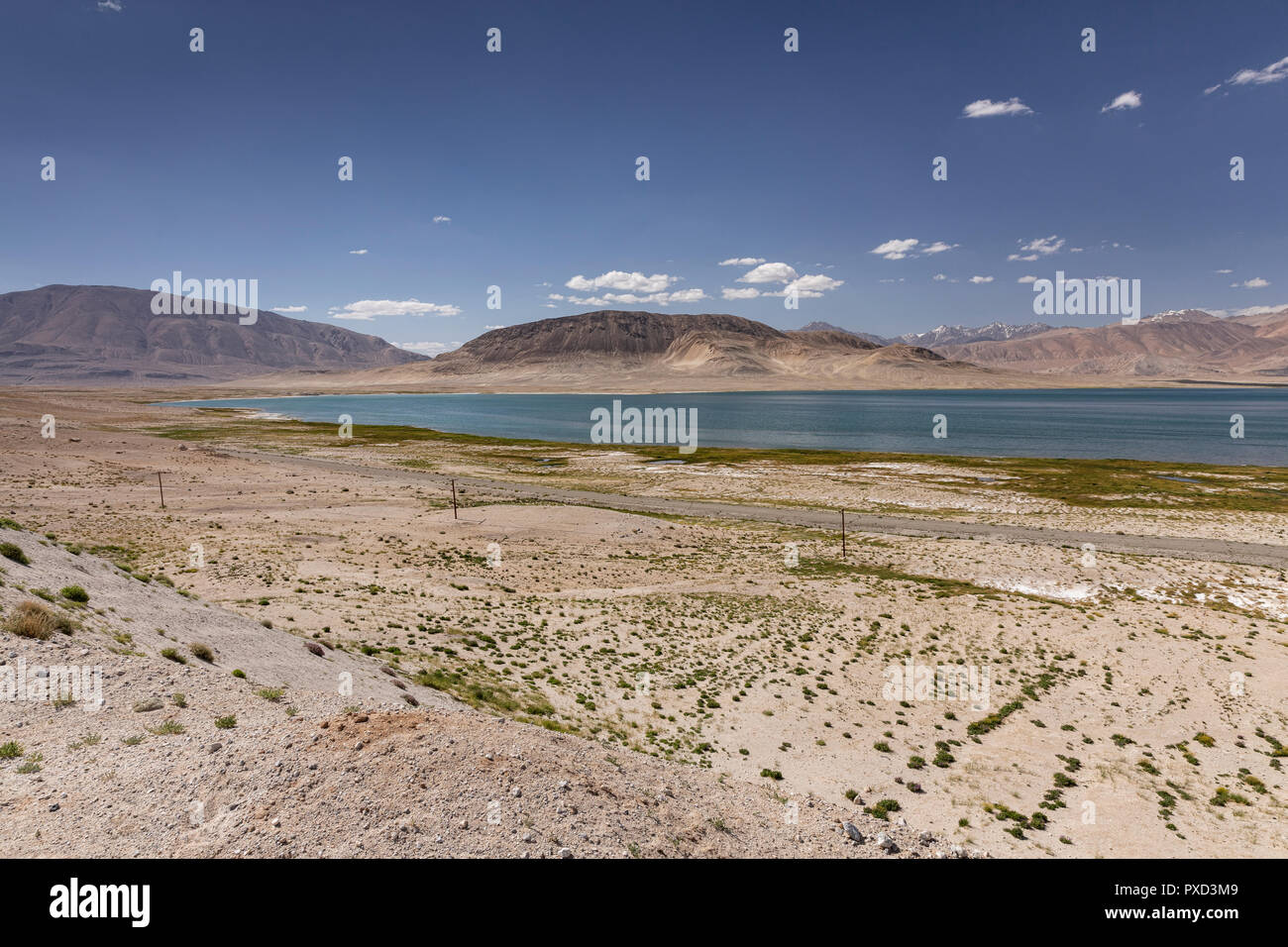 Sasykkul sasyk-kel See (steht) Wie aus den Pamir Highway, Pamir, Gorno Badachschan Autonome Region, Tadschikistan gesehen Stockfoto