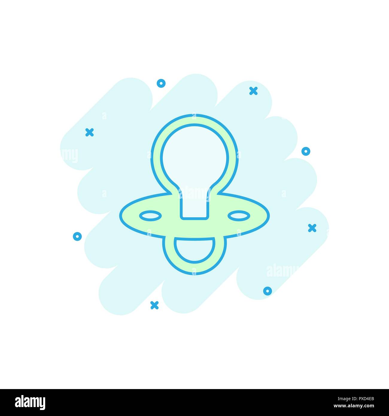 Vektor Cartoon Baby Schnuller Symbol Im Comic Stil Kind Spielzeug Nippel Zeichen Abbildung Piktogramm Schnuller Business Splash Wirkung Konzept Stock Vektorgrafik Alamy