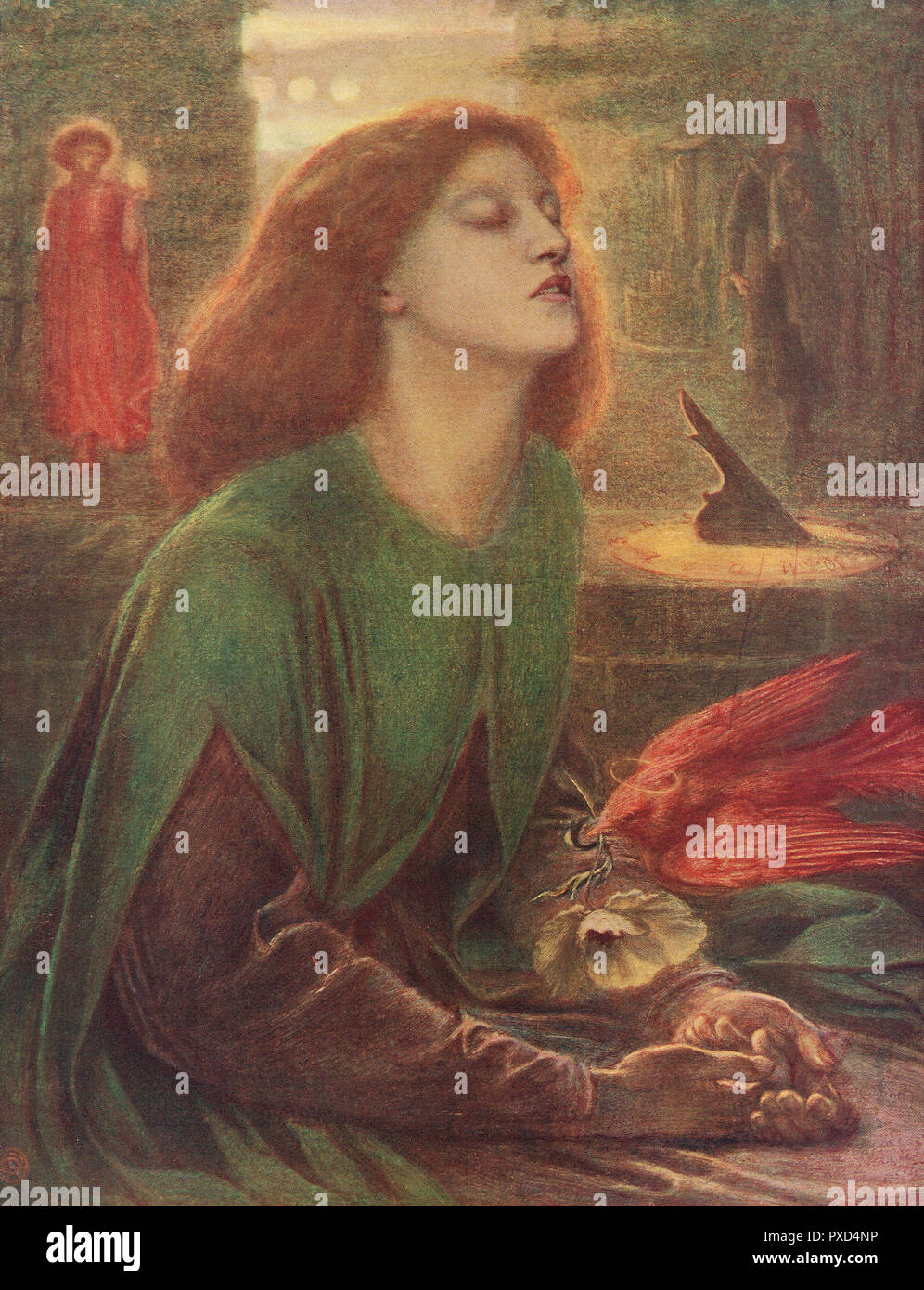 Beata Beatrix, von Dante Gabriel Rossetti (1828-1882). Stockfoto