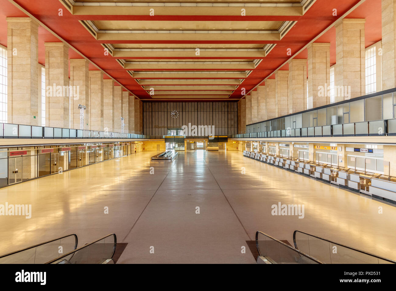 Verlassenen Flughafen Tempelhof, Berlin, Deutschland Stockfoto