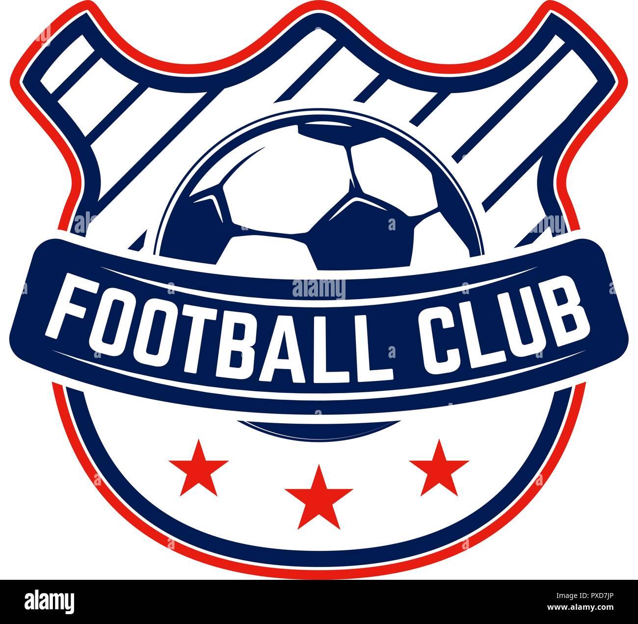 Fußball, Fußball Embleme. Design Element für Logo, Label, Emblem, sign ...