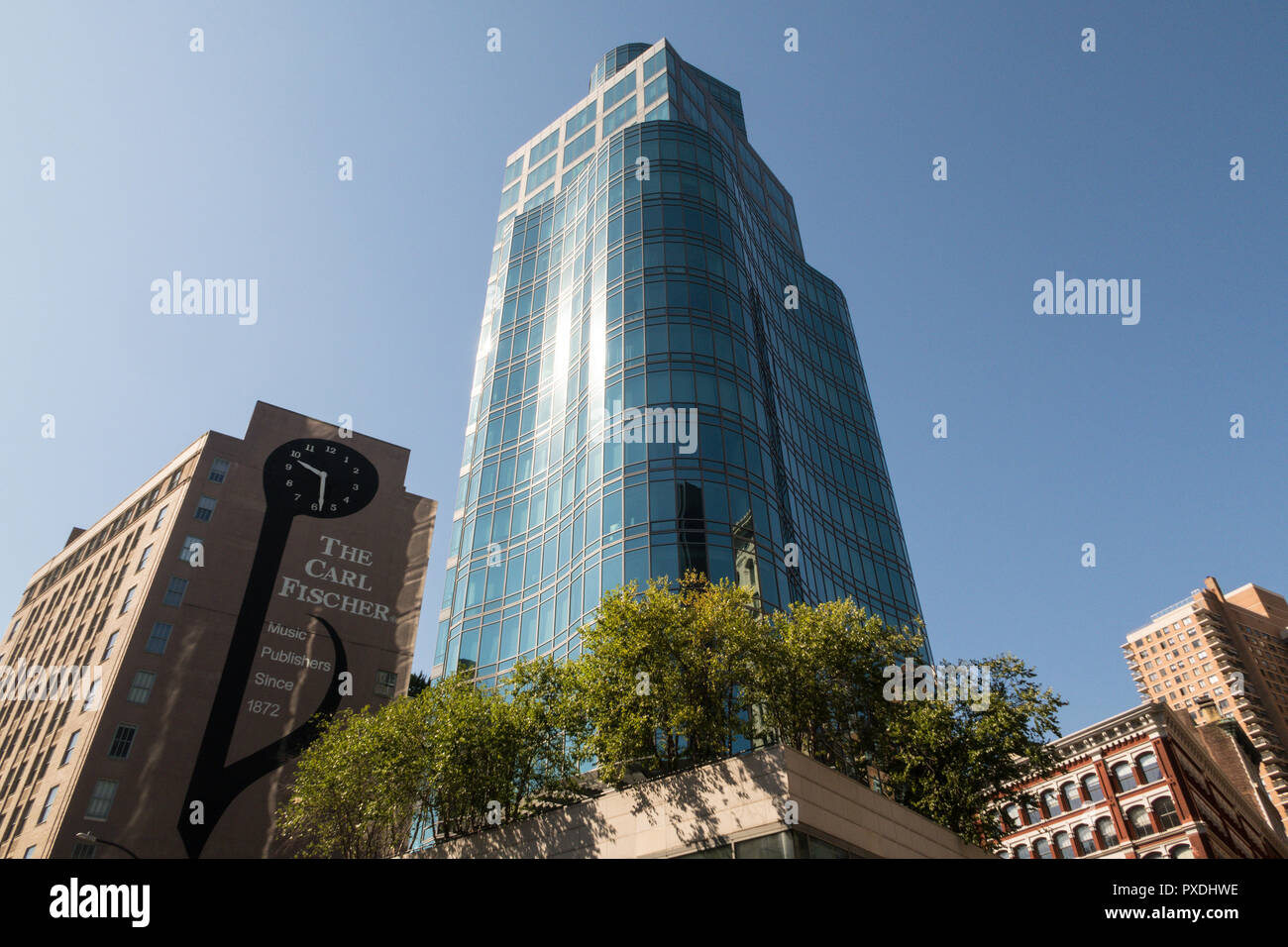 Eigentumswohnung-Turm, 445 Lafayette St. am Astor Place und Cooper Square, New York Stockfoto