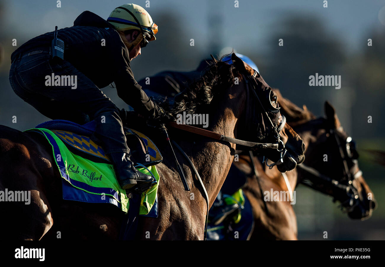 Arcadia, CA, USA. Okt, 2018 21. Oktober 21, 2018: Westküste mit Draymen Van Dyke, bei Santa Anita Park am 21. Oktober in Arcadia, Kalifornien 2018. Evers/ESW/CSM/Alamy leben Nachrichten Stockfoto