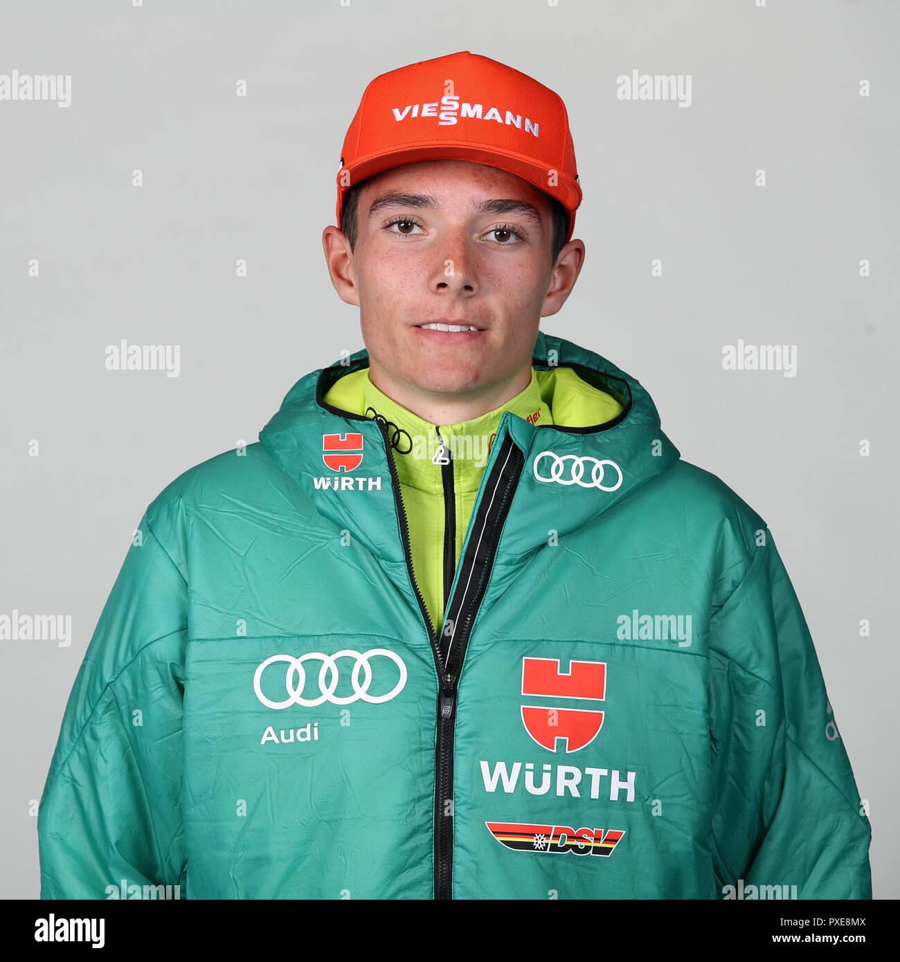 Herzogenaurach, Deutschland. 22 Okt, 2018. Philipp LIPOWITZ, single Bild, Single Cut Motiv, Porträt, Porträt, Saison 2018/19. Deutscher Skiverband, DSV, Athleten und Betreuer Porträts, | Verwendung der weltweiten Kredit: dpa/Alamy leben Nachrichten Stockfoto