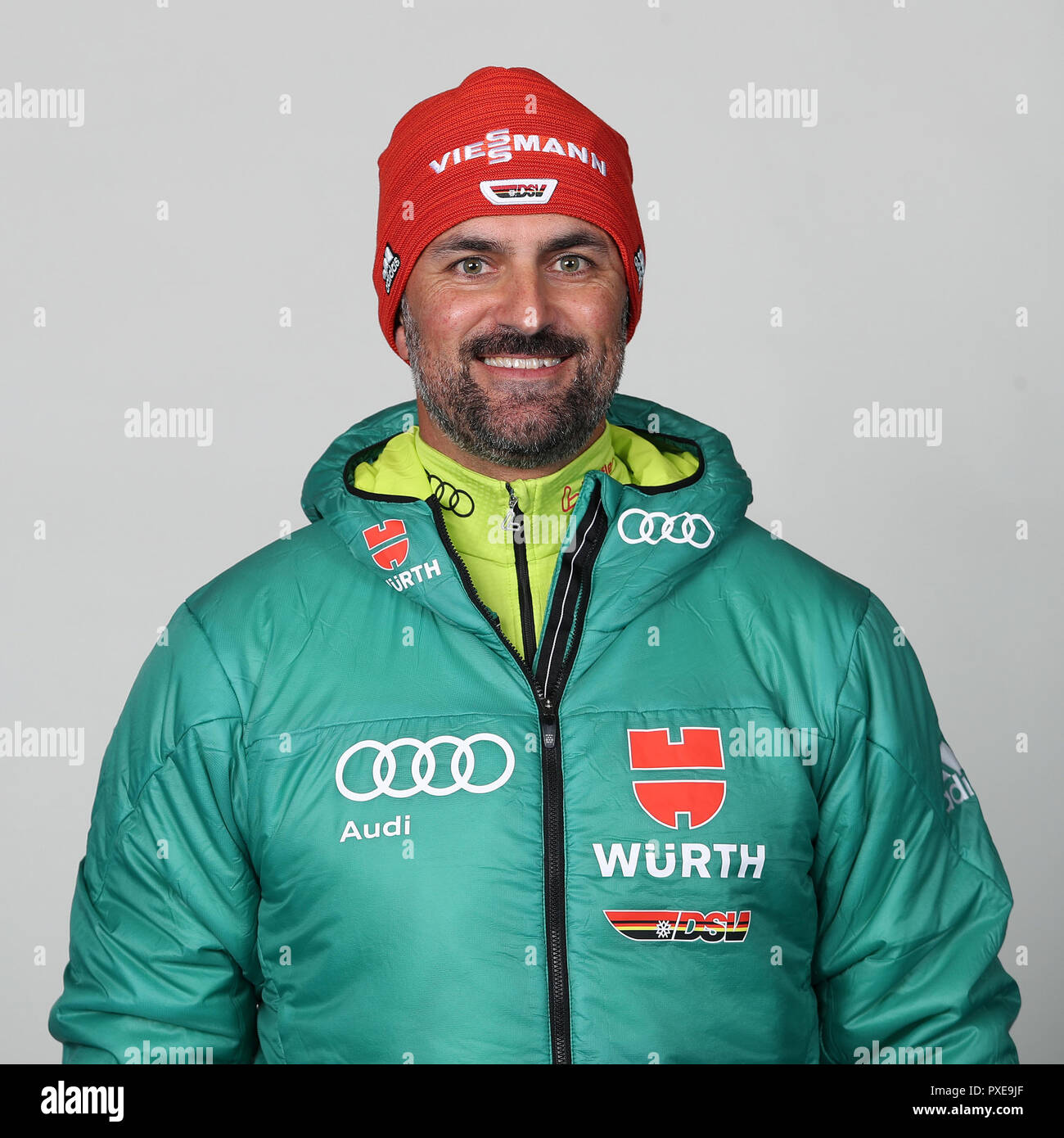 Mathias ROBL, single Bild, Single Cut Motiv, Porträt, Porträt, Saison 2018/19. Deutscher Skiverband, DSV, Athleten und Betreuer Porträts, | Verwendung weltweit Stockfoto