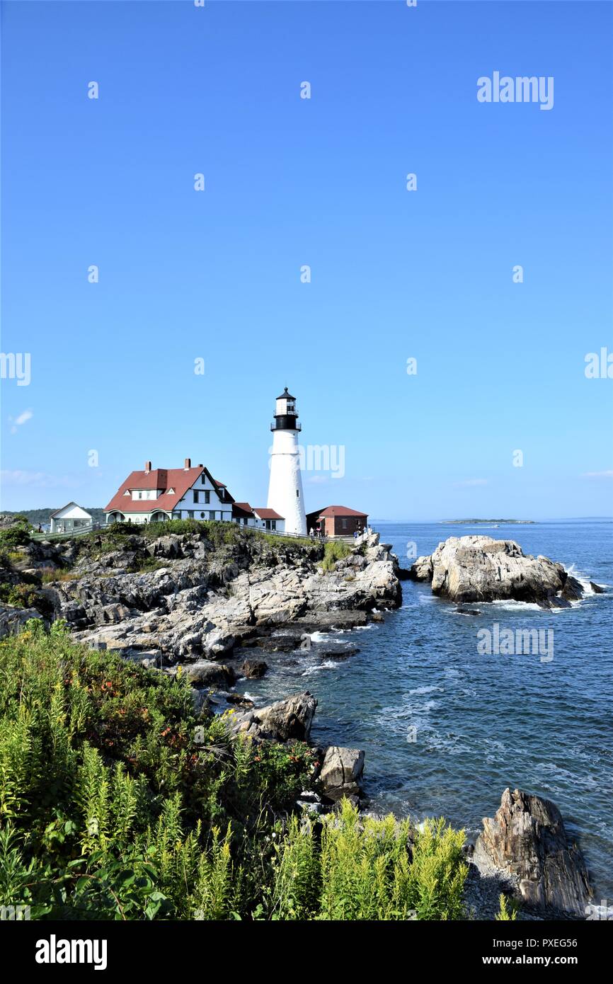 New england Ferienhäuser Auto 2018 Stockfoto