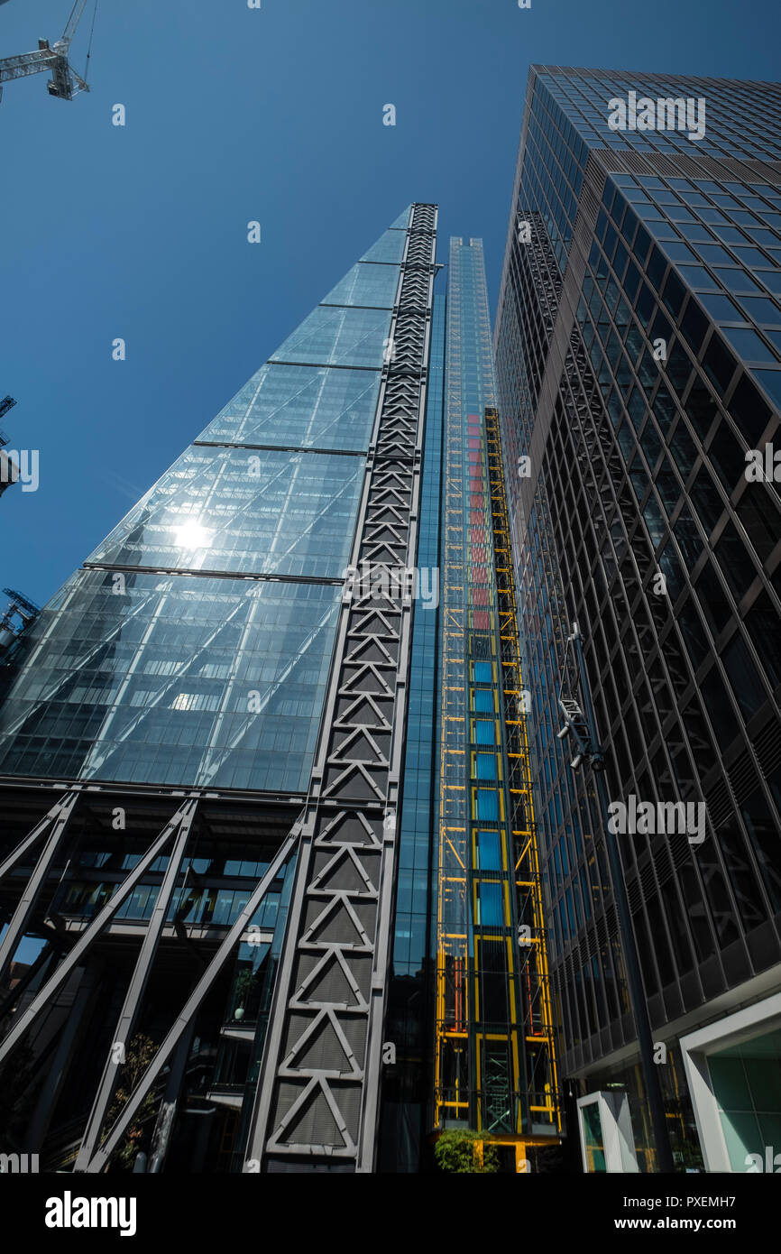 Die Käsereibe/Leadenhall Building/122 Leadenhall Street, City of London, England, Großbritannien Stockfoto