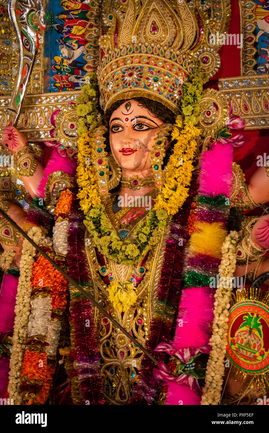 Durga Puja Feier Stockfoto