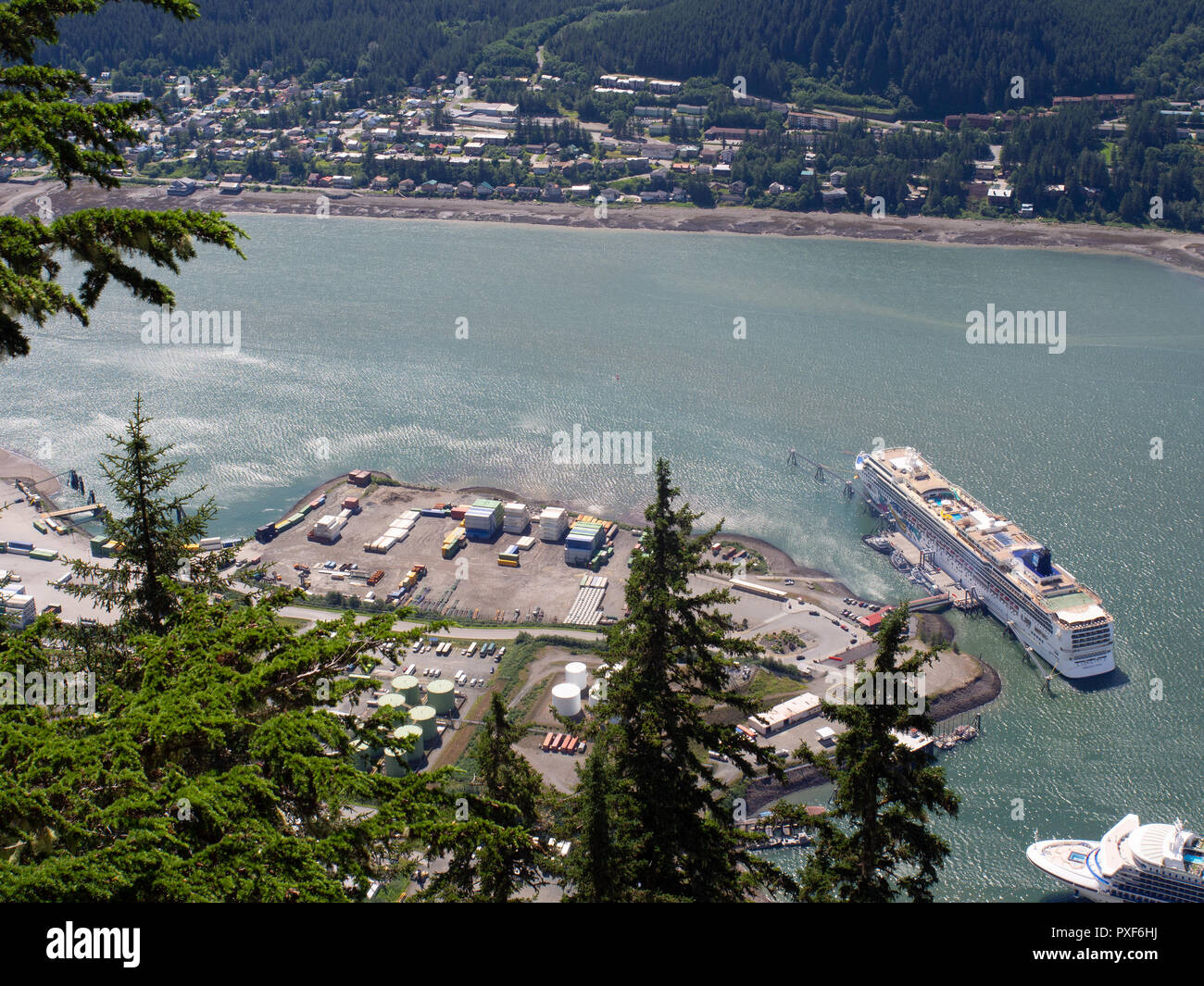 Kreuzfahrtschiffe in Juneau Alaska Stockfoto