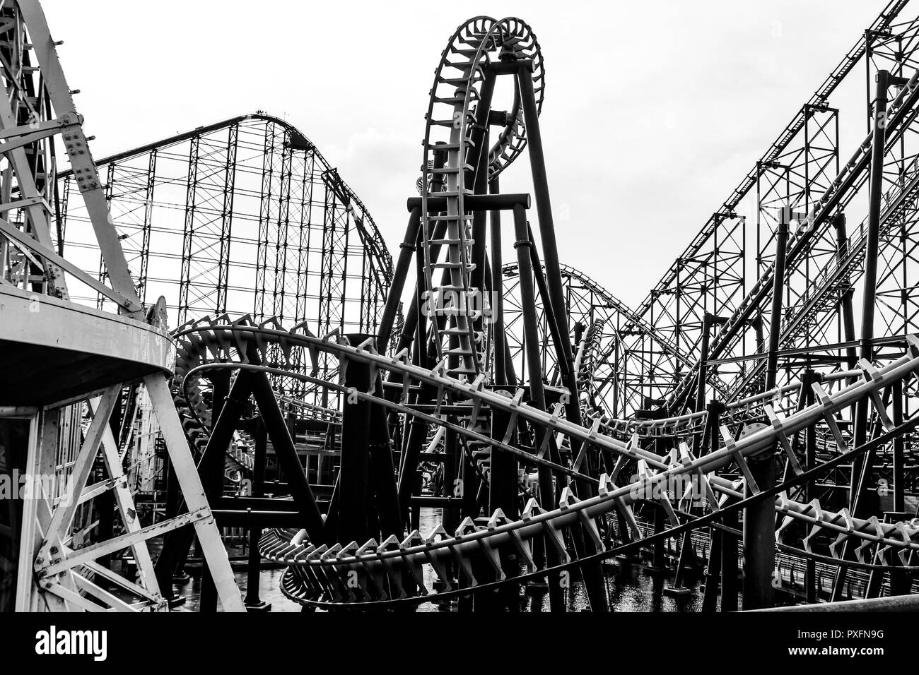 Blackpool Pleasure Beach Stockfoto