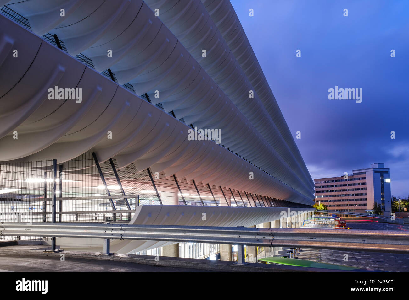 Preston Busbahnhof ist ein großartiges Beispiel für Brutalist architecture Stockfoto