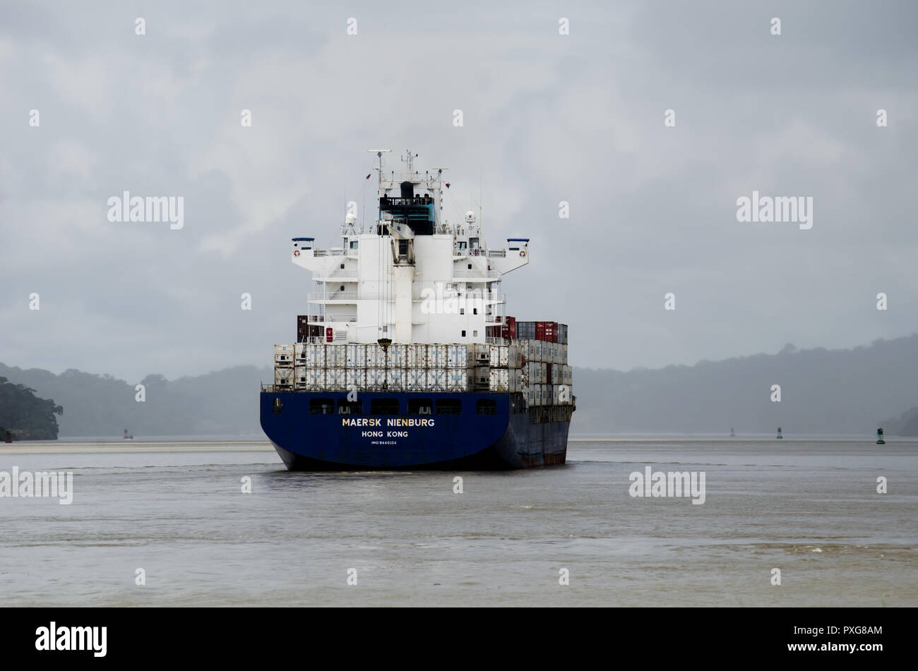 Schiff Panama Canal Stockfoto