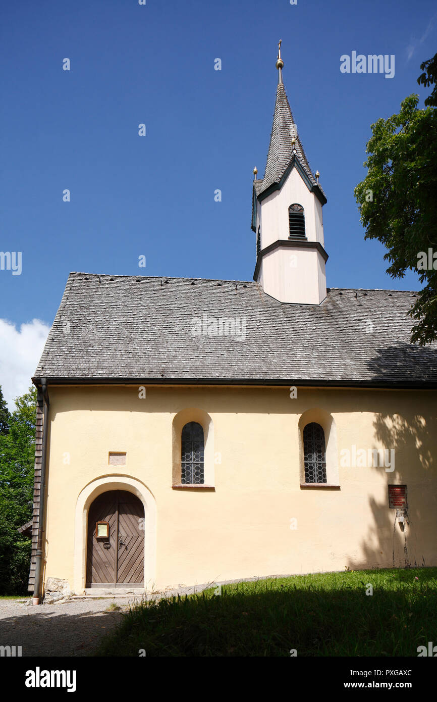 Gotische Kapelle St. Georg am Weinberg, Schliersee, Oberbayern, Bayern, Deutschland, Europa ich gotische Kapelle St. Georg am Weinberg, Schliersee, Oberba Stockfoto