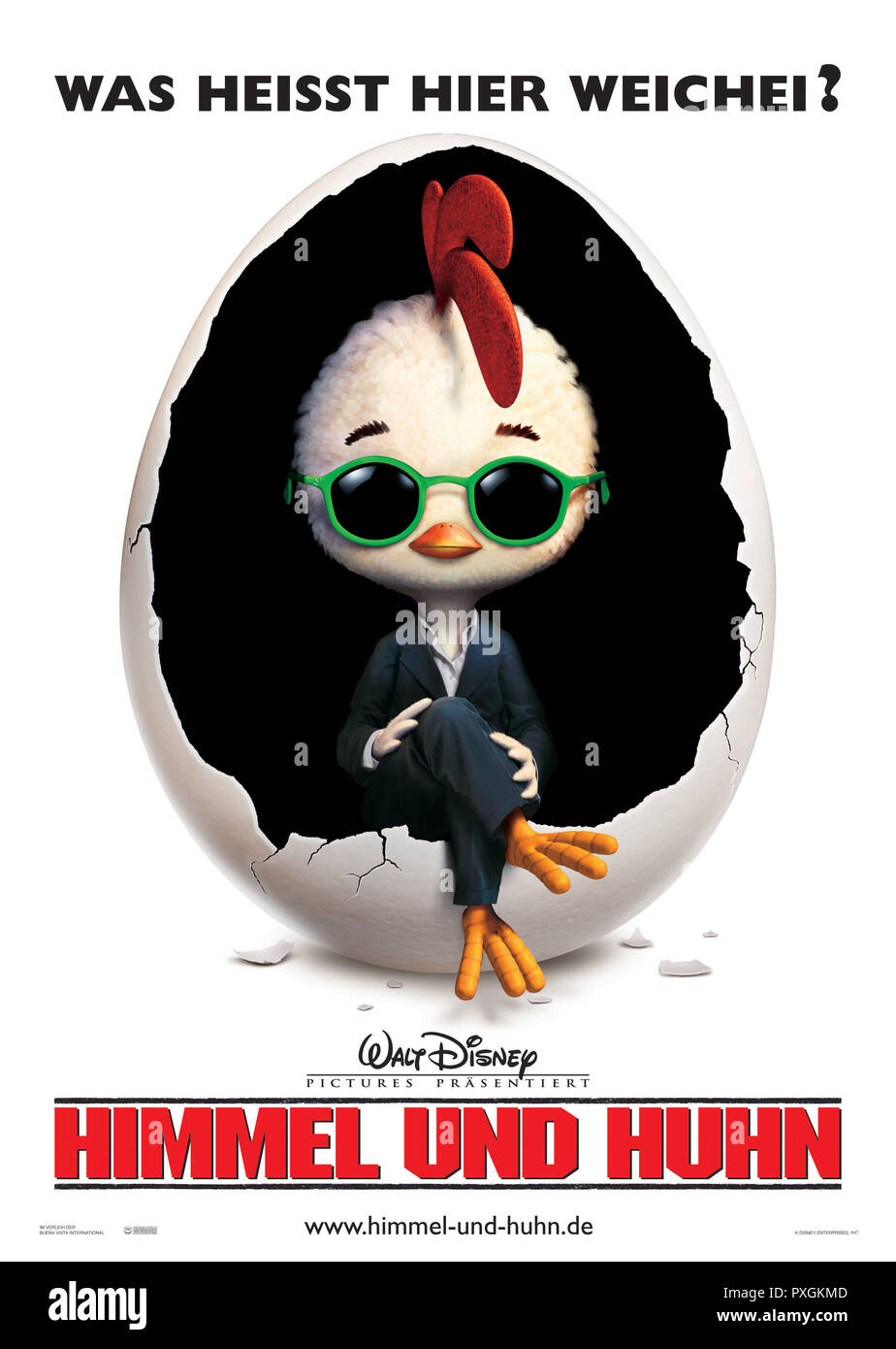 Himmel und Huhn aka. Chicken Little, 2005 Regie: Mark Dindal, Filmplakat Stockfoto