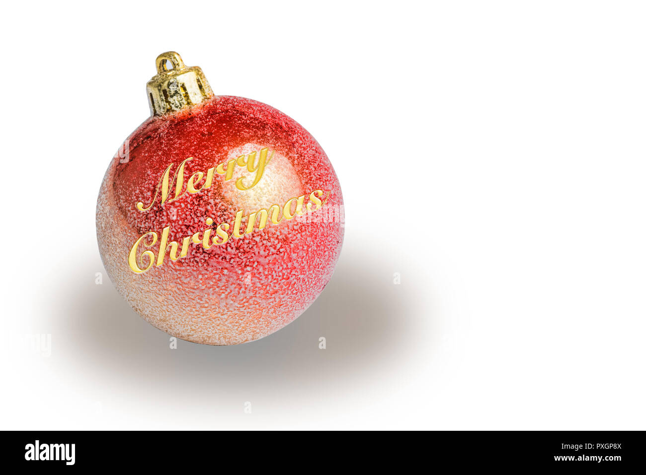 Christmas tree Ball mit Weihnachten verbinden Stockfoto