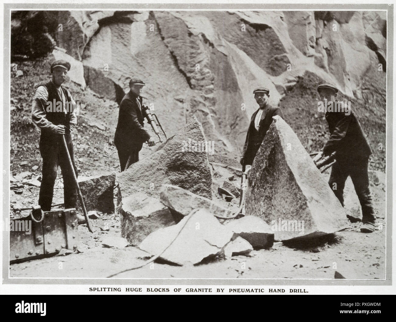 Rubislaw Quarry in Aberdeen 1909 Stockfoto